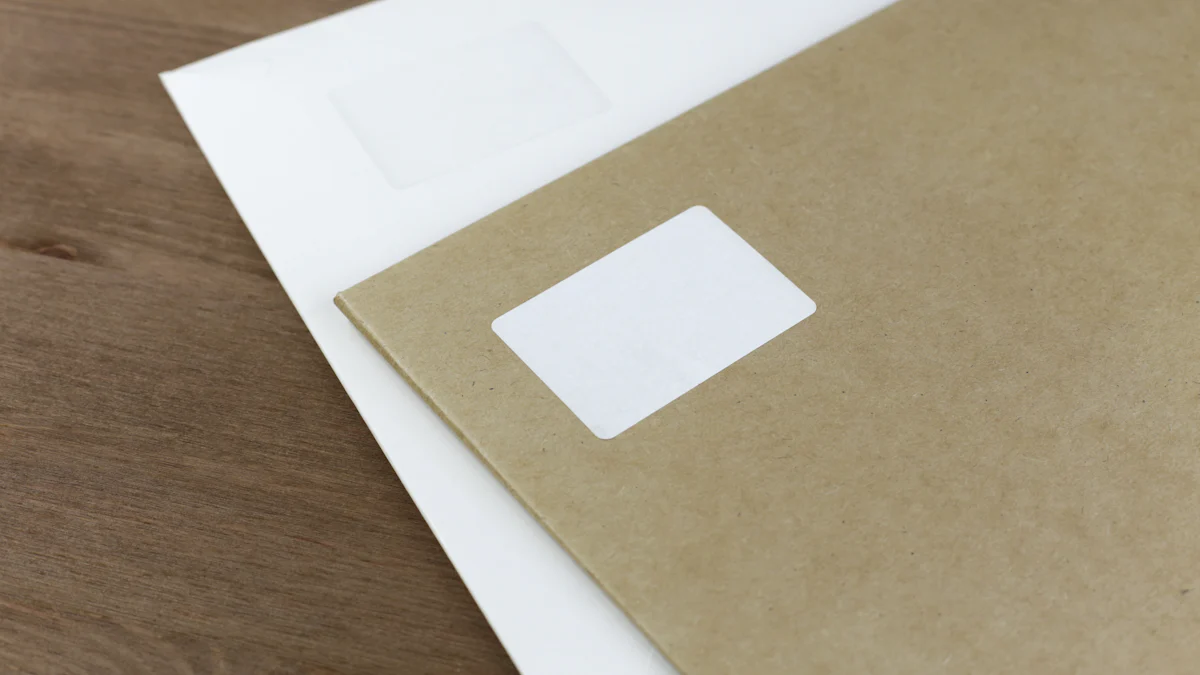 Enveloppe à fenêtre d'un courrier administratif posée sur un bureau en bois